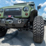 Modified Army Green Jeep Wrangler 6×6